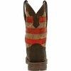 Durango Rebel by Vintage Flag Western Boot, DARK BROWN/VINTAGE FLAG, W, Size 8.5 DDB0328